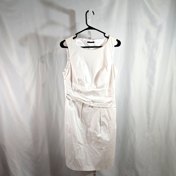 Sisley Dresses & Skirts - Sisley White Cotton Dress Size Medium